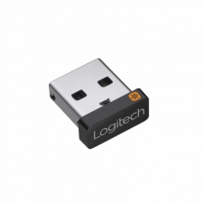 LOGITECH RECEPTOR USB PARA MOUSE/TECLADO, INALÁMBRICO, NEGRO/PLATA 910-005235