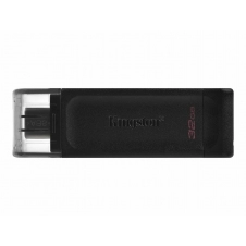 MEMORIA USB KINGSTON DATATRAVELER 70, 32GB, USB-C 3.2, NEGRO, DT70/32GB