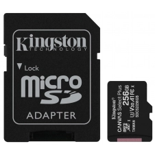 MEMORIA FLASH KINGSTON CANVAS SELECT PLUS, 256GB MICROSDXC UHS-I CLASE 10, CON ADAPTADOR, SDCS2/256GB