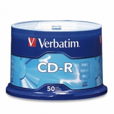 VERBATIM TORRE DE DISCOS VIRGENES PARA CD, CD-R, 50 PIEZAS 94691