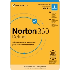 NORTON 360 DELUXE, TOTAL SECURITY, 3 DISPOSITIVOS, 1 AÑO (CAJA)