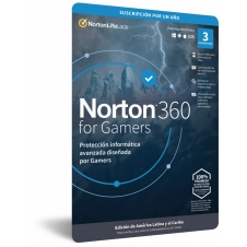 NORTON 360 FOR GAMERS PREMIUM/TOTAL SECURITY, 3 DISPOSITIVOS, 1 AÑO, WINDOWS/MAC/ANDROID/IOS