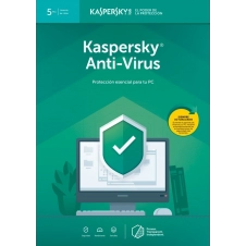 KASPERSKY ANTI-VIRUS 2019 PARA PC, 5 USUARIOS, 1 AÑO.
