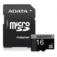 MEMORIA FLASH ADATA, 16GB MICROSDHC CLASE 4, CON ADAPTADOR