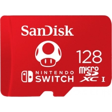 MEMORIA SANDISK 128GB MICRO SDXC NINTENDO SWITCH 100MB/S 4K FULL HD U3 V30
