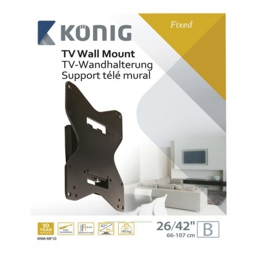 Soporte de pared fijo 26-42? 66-107 cm - 40 kg 88 libras