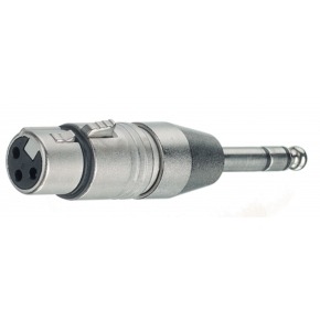 Adapter XLR 3pol to tele 6.3 mm XLR