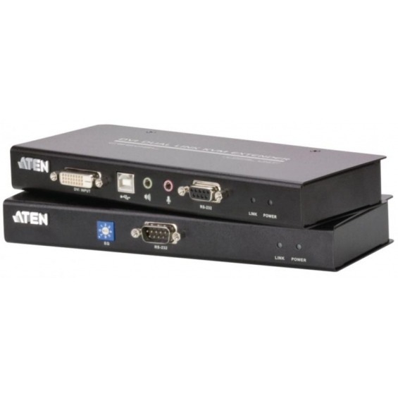 KVM Extender, DVI DL, USB, audio, RS232 60 m
