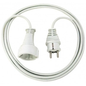 Cable de plástico 2m blanco H05VV-F 3G1,5