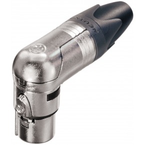 XLR cable socket 90° 3 N/A XX/RX Conexión de Soldadura Niquelado