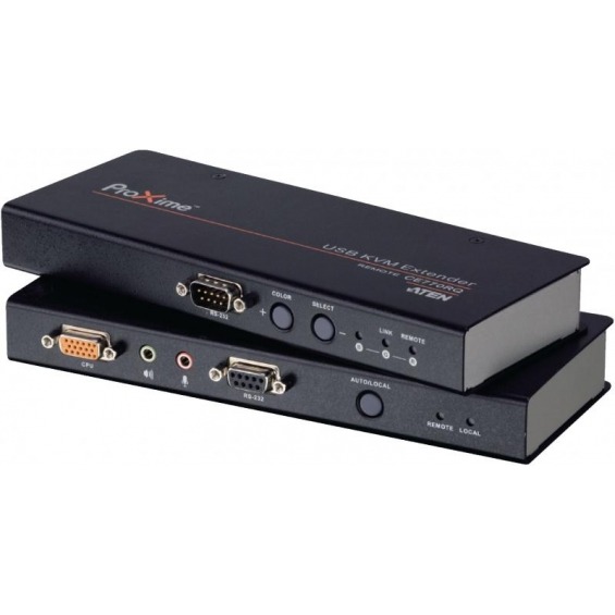 KVM Extender, USB, audio, RS232 150 m