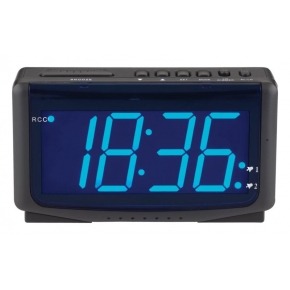 LED alarm clock radio-controlled