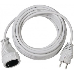 Cable de plástico 10m blanco H05VV-F 3G1,5