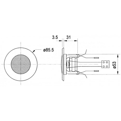 Altavoz de techo 5 cm (2)