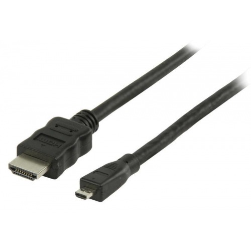 Cable HDMI de alta velocidad con conector HDMIEthernet micro conector HDMI de 2.00 m en color negr