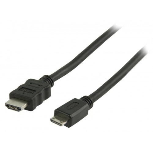 Cable HDMI de alta velocidad con conector HDMIEthernet mini conector HDMI de 2.00 m en color negro