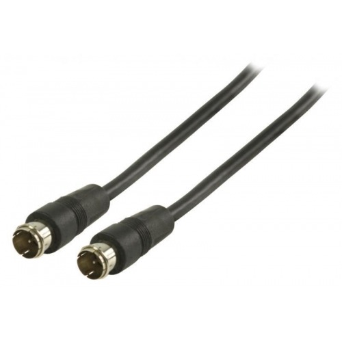 Cable de antena F rápido macho - F rápido macho de 2.00 m en color negro