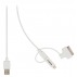 Cable Usb 2.0 De Carga Y Sincronización De A Macho A Micro B Macho Con Adaptador Lightning Y Adapt