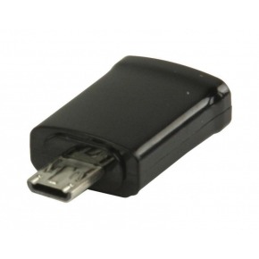 Adaptador MHL, USB 11-pines Micro B macho - USB 5-pines Micro B hembra, negro