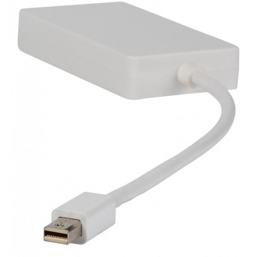 Multi adaptador Mini DisplayPort Mini DisplayPort - DVI + VGA + HDMI 0,20 m en color blanco