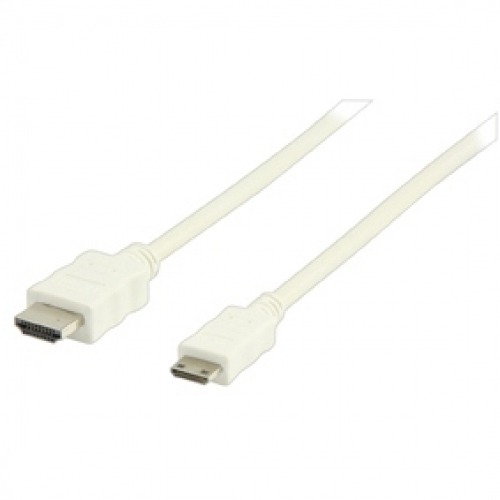 Cable HDMI mini de alta velocidad con Ethernet 1.00m blanco