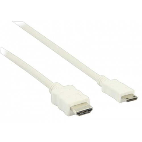 Cable HDMI de alta velocidad con conector HDMI Ethernet - mini conector HDMI de 2.00 m en color bla