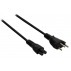 Cable De Alimentación Con Enchufe Suizo Macho - Iec-320-C5 De 5.00 M En Color Negro