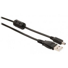 Cable de datos para cámara USB 2.0 A macho - conector Minolta de 8p macho de 2,00 m en color negro