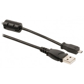 Cable de datos para cámara USB 2.0 A macho - conector Kodak de 8p macho de 2,00 m en color negro V