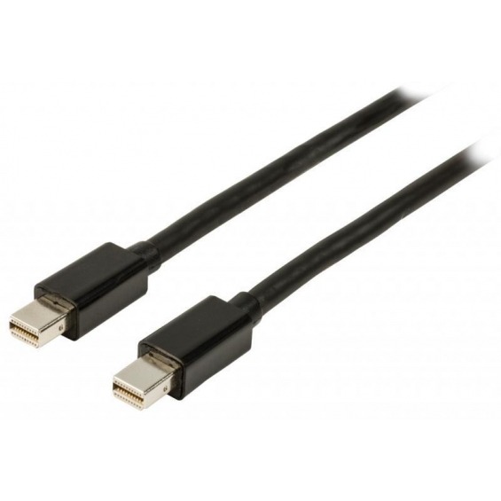 Cable Mini DisplayPort macho - Mini DisplayPort macho de 3,00 m en color negro Valueline