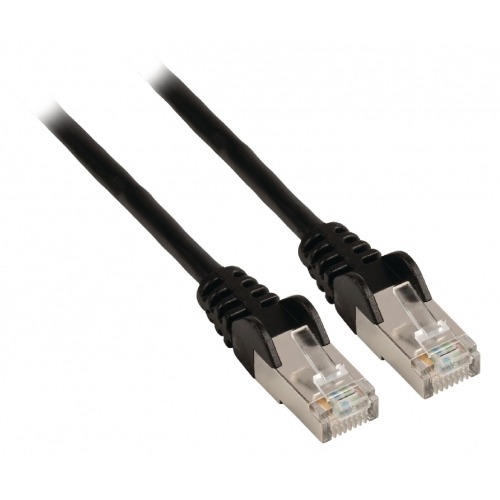 Cable de red FTP CAT5e, RJ45 macho – RJ45 macho, 10,0 m, negro