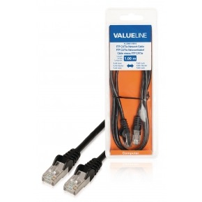 Cable de red FTP CAT5e, RJ45 macho – RJ45 macho, 1,00 m, negro