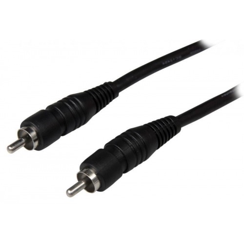 Cable de audio digital RCA macho RCA macho de 1.00 m en color negro