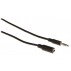 Cable De Extensión De Audio Jack Estéreo De 3.5 Mm Macho - 3.5 Mm Hembra De 3.00 M En Color Negro