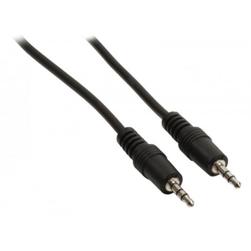 Cable de audio jack estéreo de 3.5 mm macho - 3.5 mm macho de 3.00 m en color negro