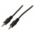 Cable De Audio Jack Estéreo De 3.5 Mm Macho - 3.5 Mm Macho De 3.00 M En Color Negro