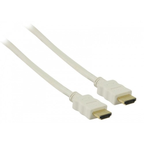 Cable HDMI de alta velocidad con conector HDMI Ethernet conector HDMI de 0.50 m en color blanco