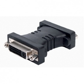 Adaptador DVI-I 24+5 Pines Hembra - DVI-I 24+5 Pines Hembra Negro