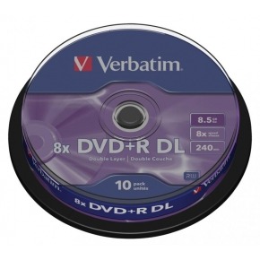 Estuche de 10 DVD+R de 8.5GB