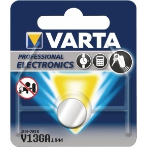 Pilas alcalinas V13GA/LR44 1.5 V en blíster de 1 pc