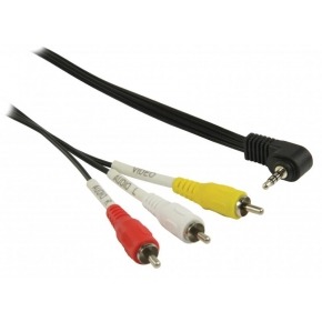 Cable MiniJack 3.5-Macho a 3xRCA-Macho 2m