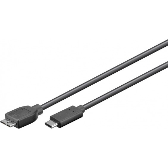 Cable micro USB 3.0 SuperSpeed a USB C 1m