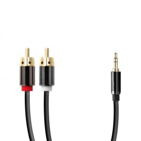 Cable jack 3.5mm a 2 rca apantallado 1.5m