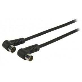 Cable ant coax 75 Oms M/H Neg codo 25m