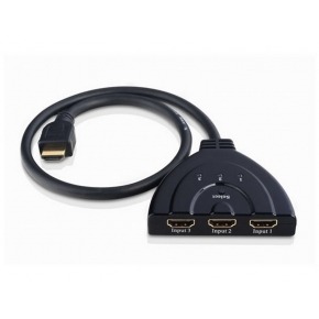 Switcher / Conmutador HDMI 3X1 con latiguillo HDMI 50 cm