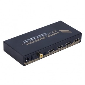 Conmutador / Switcher HDMI 3x1. UltraHD 4k x 2k con extracción de audio (Digital coaxial o Toslink) y ARC