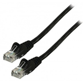 Cable de conexión UTP CAT6 negro 15.00 m.