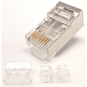 10 Conectores RJ45 para cables FTP CAT6a y CAT7