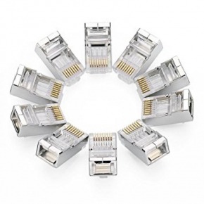 10 Conectores RJ45 para cables FTP CAT6