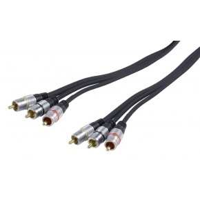 Cable OFC 3xRCA (rojo,blanco,amarillo)-M/M 10m